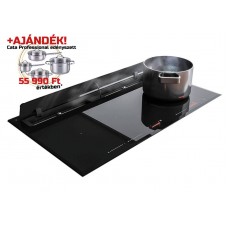 Elektromos Főzőlap - SIRIUS - Beépíthető indukciós főzőlap beépített elszívóval S-DDH5 + CATA PROFESSIONAL edényszett