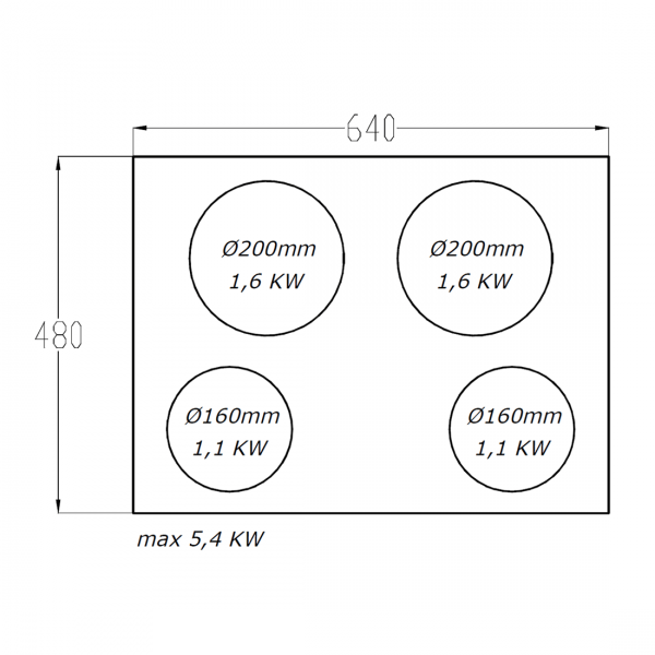 SIRIUS - Beépíthető indukciós főzőzóna S-H7 4 SIRIUS - Beépíthető indukciós főzőzóna S-H7 4