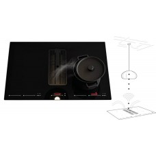 Elektromos Főzőlap - SIRIUS - S-DDH6 AUTOMATIC elszívó indukciós főzőlappal, fekete SENSE lámpával