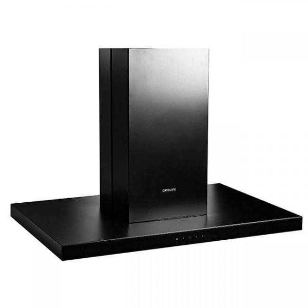 Davoline - Páraelszívó SQUAREsziget 90 cm fekete Davoline - Páraelszívó SQUAREsziget 90 cm fekete