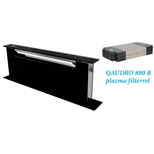 SIRIUS - Páraelszívó S-DD18 BALANCE EM fekete motor nélkül + QUADRO 800 R plazma szűrő SIRIUS - Páraelszívó S-DD18 BALANCE EM fekete motor nélkül + QUADRO 800 R plazma szűrő