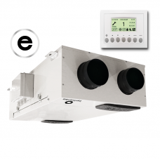 Aerauliqa QR-230E központi hővisszanyerős szellőztető entalpia hőcserélővel, LCD kijelzős vezérléssel