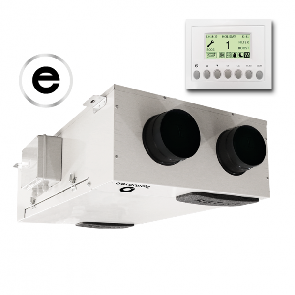 Aerauliqa QR-230E központi hővisszanyerős szellőztető entalpia hőcserélővel, LCD kijelzős vezérléssel Aerauliqa QR-230E központi hővisszanyerős szellőztető entalpia hőcserélővel, LCD kijelzős vezérléssel