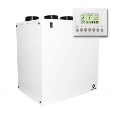 Aerauliqa QR-550A központi hővisszanyerős szellőztető, LCD kijelzős vezérléssel