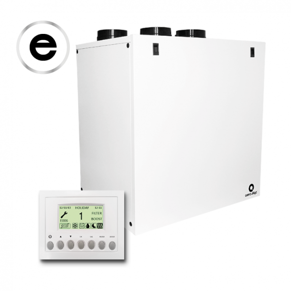 Aerauliqa QR-590E központi hővisszanyerős szellőztető entalpia hőcserélővel, LCD kijelzős vezérléssel Aerauliqa QR-590E központi hővisszanyerős szellőztető entalpia hőcserélővel, LCD kijelzős vezérléssel