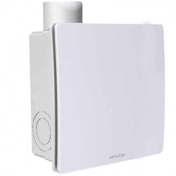 Aerauliqa QXD-80HT ventilátor, magas nyomásértékkel, utószellőztető és páraérzékelő funkcióval, beépített pillangószeleppel, WC csésze elszívásához Aerauliqa QXD-80HT ventilátor, magas nyomásértékkel, utószellőztető és páraérzékelő funkcióval, beépített pillangószeleppel, WC csésze elszívásához