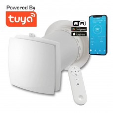 HOLTOP/AIRWOODS AV-TTW6-W Pro ISO egyhelyiséges hővisszanyerős szellőztető, automata zsaluval, WiFi csatlakozással, kültéri hangcsillapító elemmel